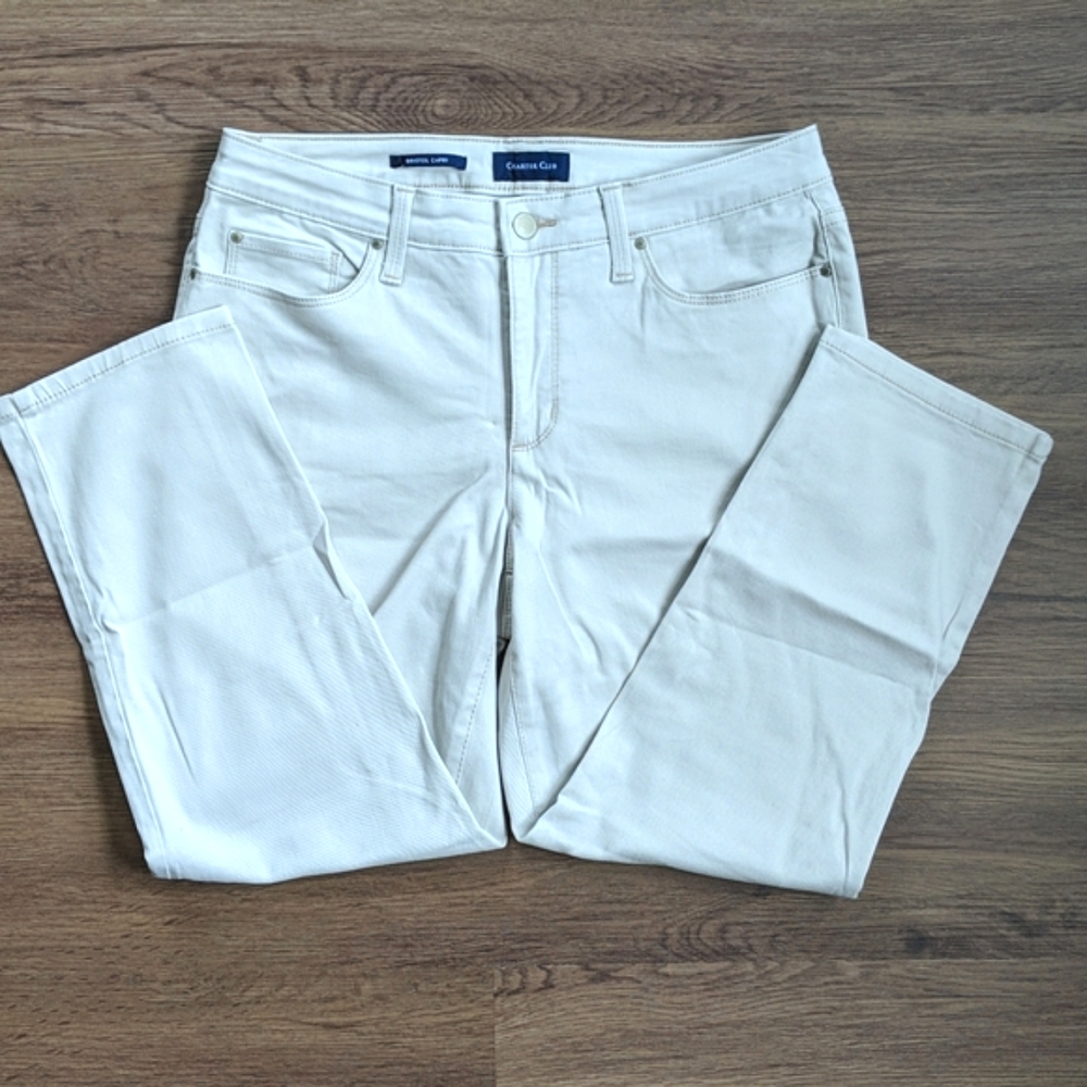 Women's Charter Club Bristol Capri Jeans Size 6
